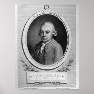 Affiche Portrait de Karl Philipp Emmanuel Bach