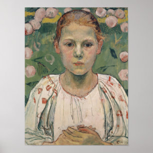 Affiche Portrait de Kathe von Bach Dans le jardin