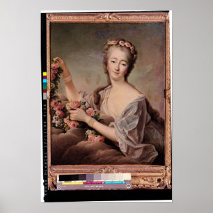 Affiche Portrait de la comtesse du Barry en tant que Flora