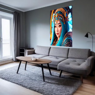 Affiche Portrait de la déesse inuit Pinga   Art AI