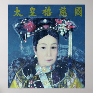 Affiche Portrait de la douairière d'impératrice Cixi