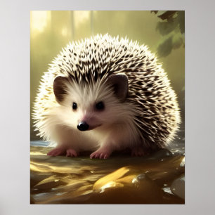 Affiche Portrait de la faune de Baby Hedgehog