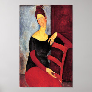 Affiche Portrait de la femme de l'artiste, Modigliani