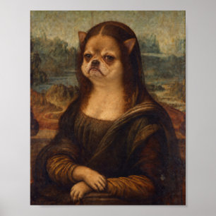 Affiche Portrait de la Renaissance de Mona Lisa Chihuahua