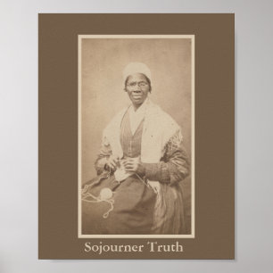 Affiche Portrait de la vérité abolitionniste Sojourner