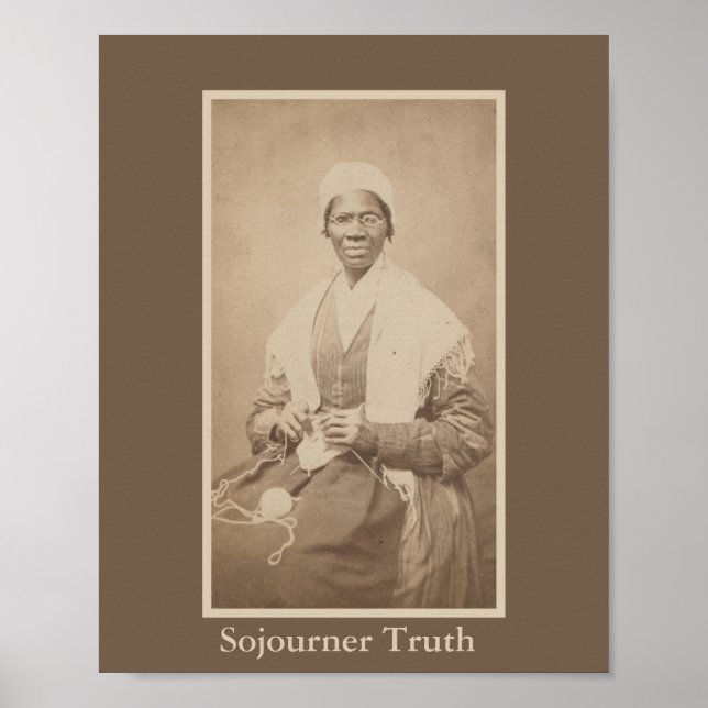 Affiche Portrait de la vérité abolitionniste Sojourner (Devant)
