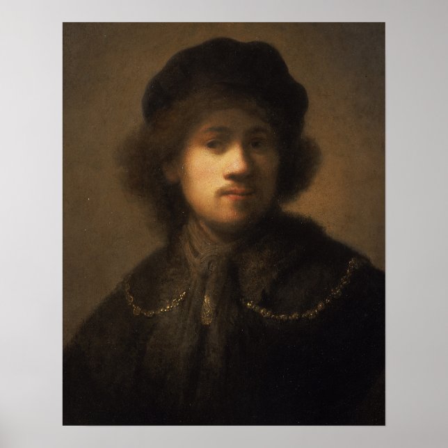 Affiche Portrait de l'artiste comme jeune homme | 1629-31 (Devant)