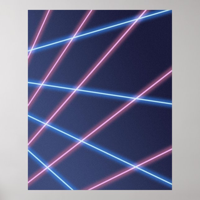 Affiche Portrait de l'école à faisceau laser (Devant)