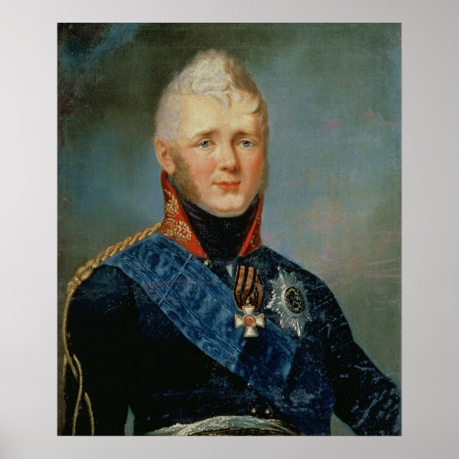 Affiche Portrait de l'empereur Alexandre Ier (Devant)