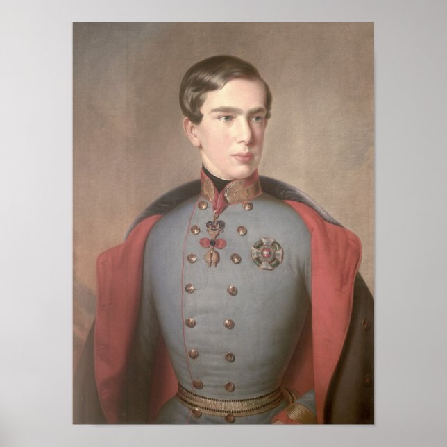 Affiche Portrait de l'empereur François-Joseph d'Autriche (Devant)