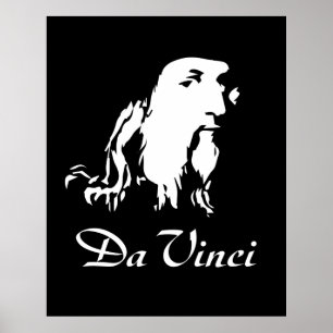 Affiche Portrait de Léonard de Vinci