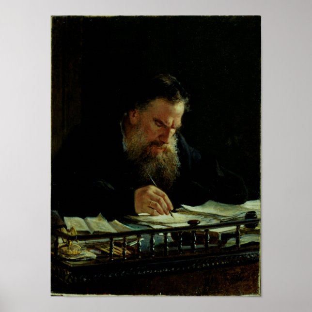 Affiche Portrait de Lev Tolstoï (Devant)