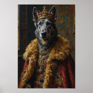 Affiche Portrait de lévrier irlandais royal