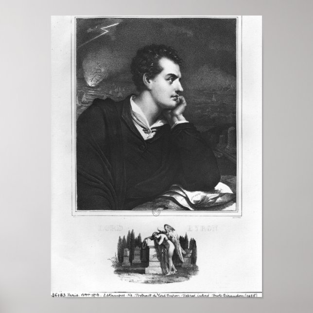 Affiche Portrait de Lord Byron (Devant)