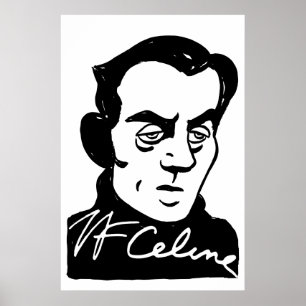 Affiche Portrait de Louis-Ferdinand Céline