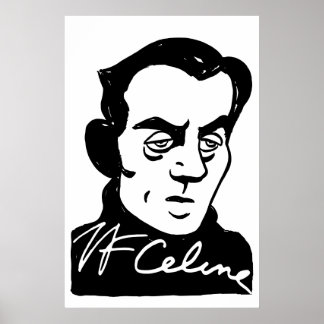 Affiche Portrait de Louis-Ferdinand Céline