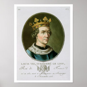 Affiche Portrait de Louis VIII, appelé "Le Lion", roi de