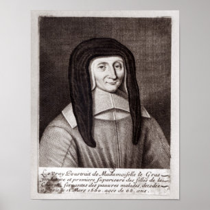 Affiche Portrait de Louise de Marillac