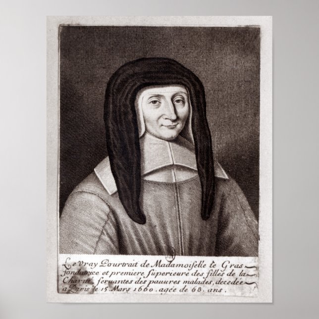 Affiche Portrait de Louise de Marillac (Devant)