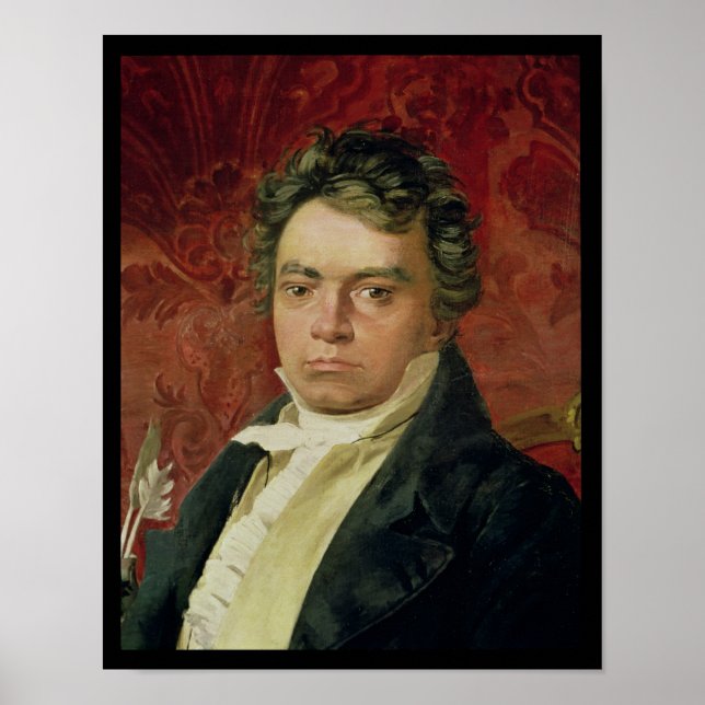 Affiche Portrait de Ludwig Van Beethoven (Devant)