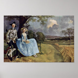 Affiche Portrait De M. Et Mme Andrews Par Thomas Gainsbo