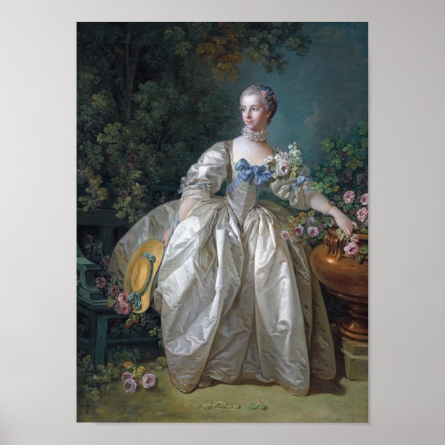 Affiche Portrait de Madame Bergeret, Boucher (Devant)