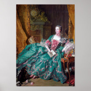 Affiche Portrait de Madame Pompadour, Boucher