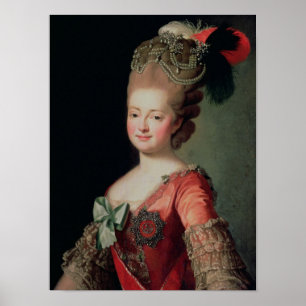 Affiche Portrait de Maria Fyodorovna