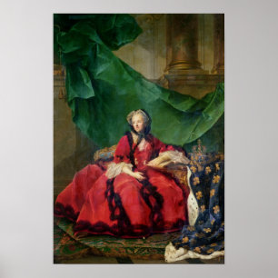 Affiche Portrait de Maria Leszczynska dans la robe