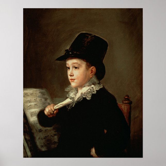 Affiche Portrait de Marianito Goya (Devant)