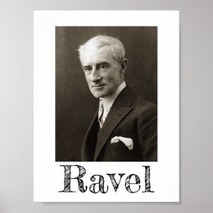 Affiche Portrait de Maurice Ravel (vers 1925)