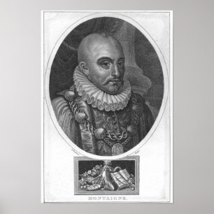 Affiche Portrait de Michel de Montaigne