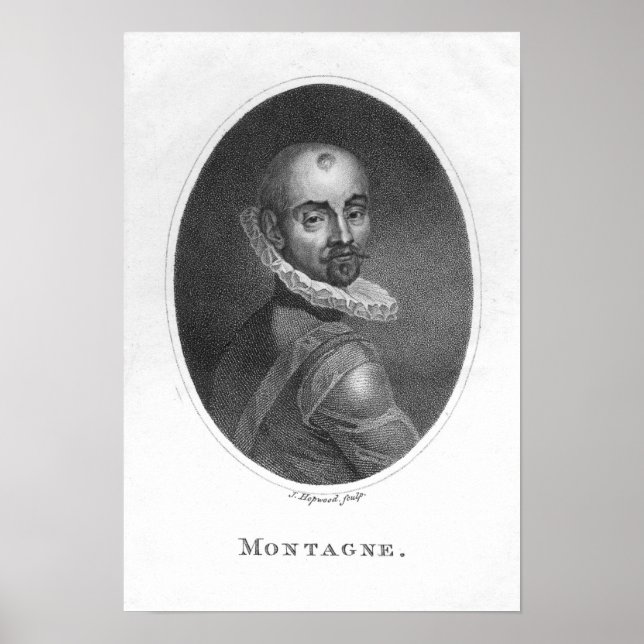Affiche Portrait de Michel de Montaigne (Devant)