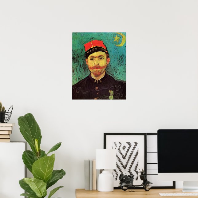 Affiche Portrait de Milliet, L'Amant de Vincent van Gogh (Bureau à domicile)