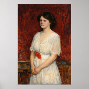 Affiche Portrait de Miss Claire Kenworthy par Waterhouse