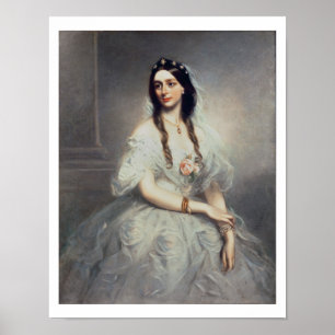 Affiche Portrait de Mme C.W.Stoughton (d.1907), Trois-quar
