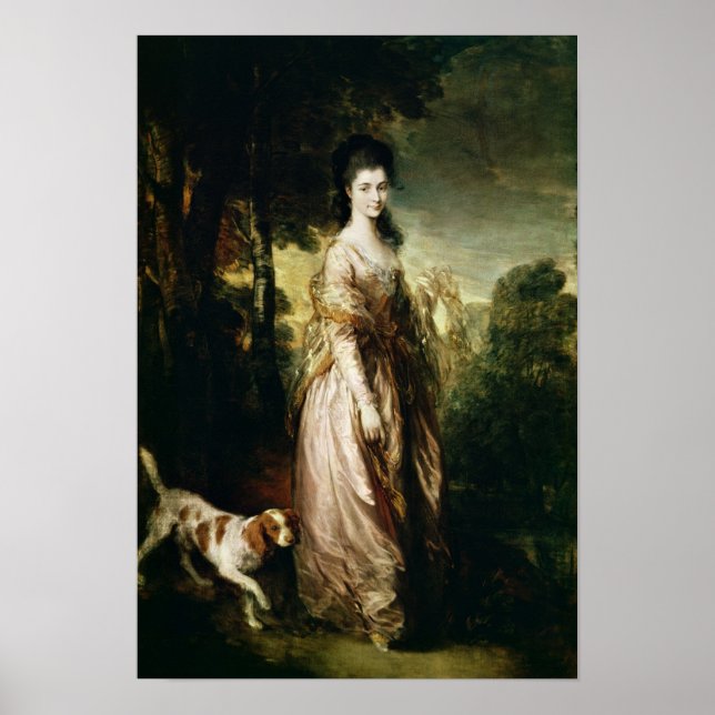 Affiche Portrait de Mme Lowndes-Stone c.1775 (Devant)