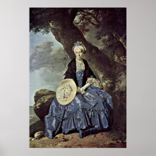 Affiche Portrait de Mme Oswald par Johann Zoffany