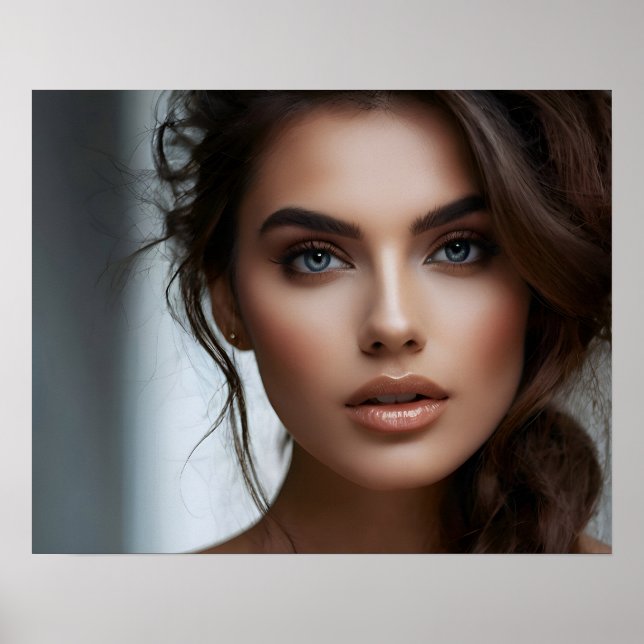 Affiche Portrait de mode de l'art féminin (Devant)