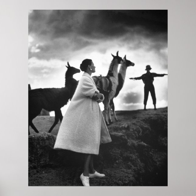 Affiche Portrait de mode péruvien, 1952 (Devant)