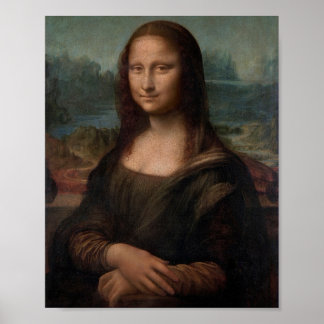 Affiche Portrait de Mona Lisa de Léonard de Vinci