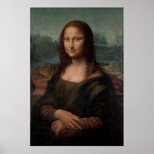 Affiche Portrait de Mona Lisa de Léonard de Vinci