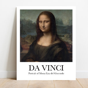 Affiche Portrait de Mona Lisa del Giocondo par Da Vinci