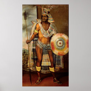 Affiche Portrait de Montezuma II