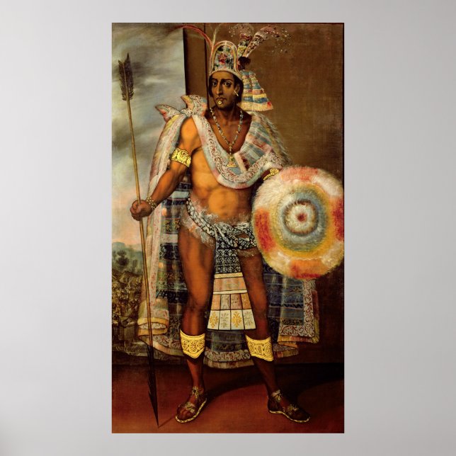 Affiche Portrait de Montezuma II (Devant)