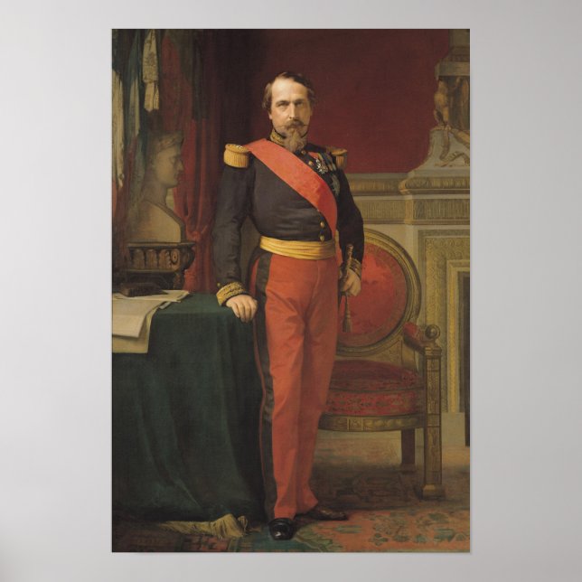 Affiche Portrait de Napoléon III 1862 (Devant)