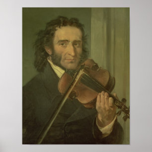 Affiche Portrait de Niccolo Paganini