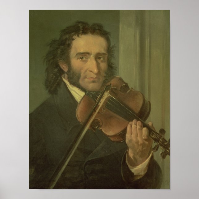 Affiche Portrait de Niccolo Paganini (Devant)
