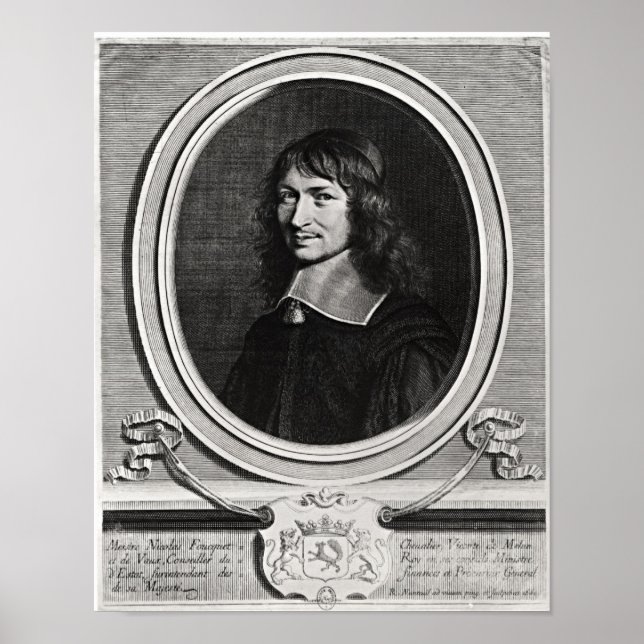 Affiche Portrait de Nicolas Fouquet 1662 (Devant)