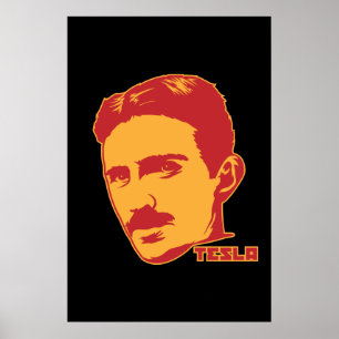 Affiche Portrait de Nikola Tesla